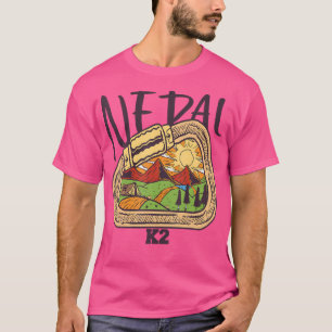 Mountains Nepal Climbing K2 Nature Hiking Outdoor T-Shirt