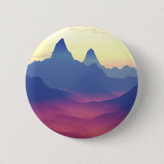 Mountains of Another World 6 Cm Round Badge