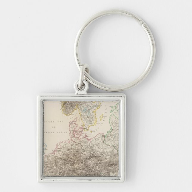 Mountains of Europe Key Ring (Front)