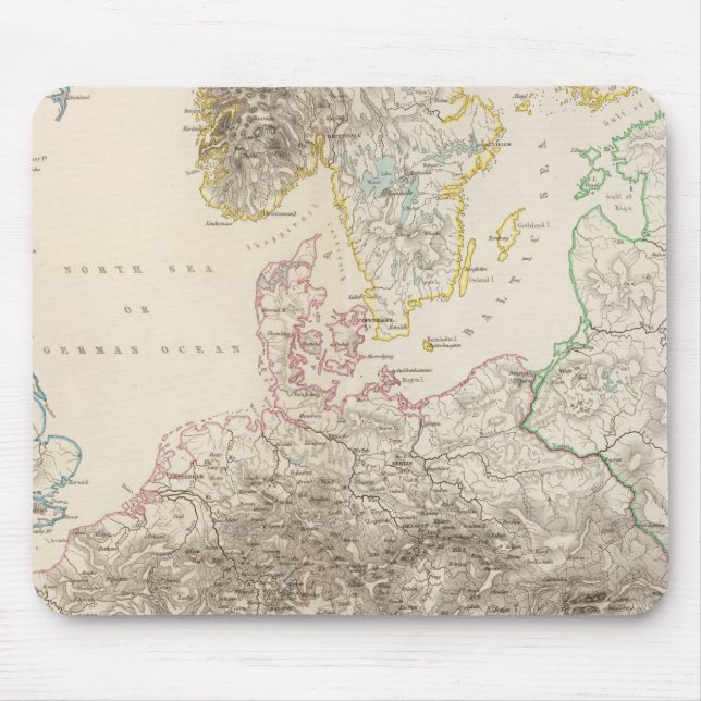 Mountains of Europe Mouse Mat (Front)