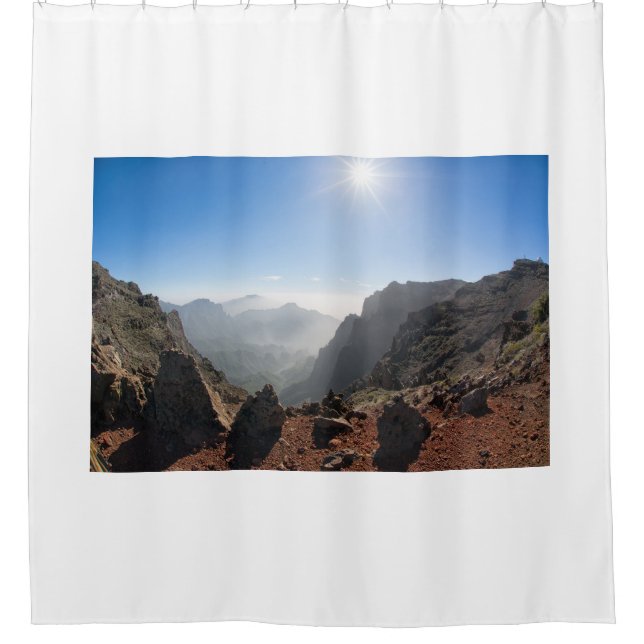 Mountains of La Palma Shower Curtain (Front)