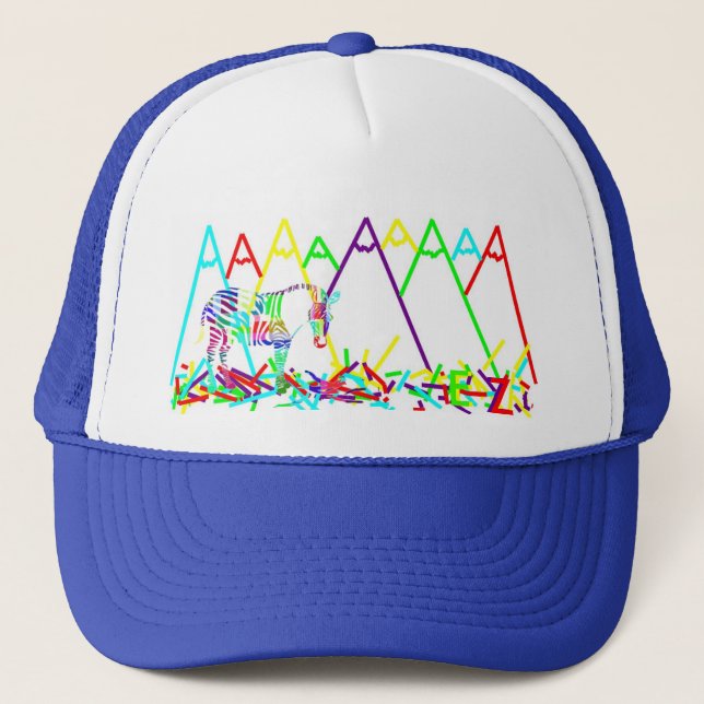 mountains or crayons trucker hat (Front)