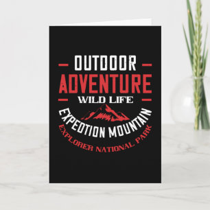 Mountains - Outdoor Adventure Wild Life Card