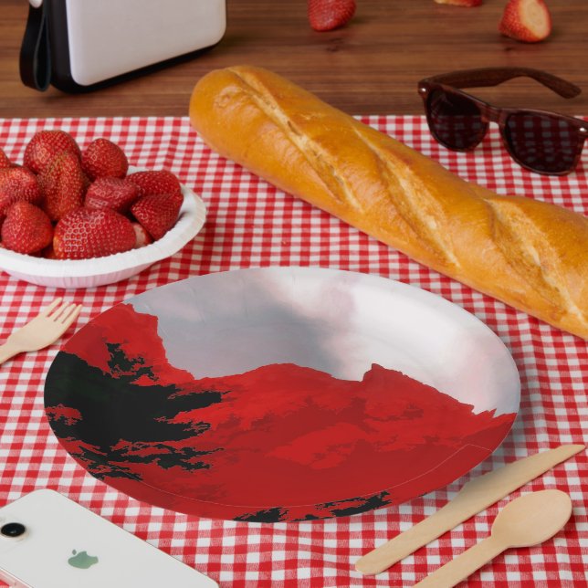 MOUNTAINS    PAPER PLATE (Picnic)