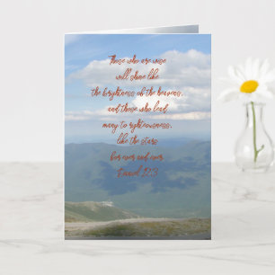 Mountains Pastor Appreciation Scripture Card