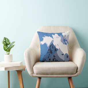 Mountains Peaks Nature  Cushion