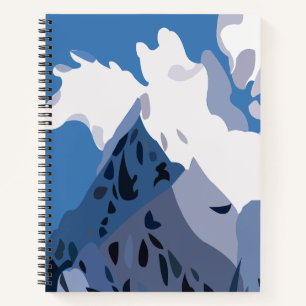 Mountains Peaks Nature Landscape Notebook