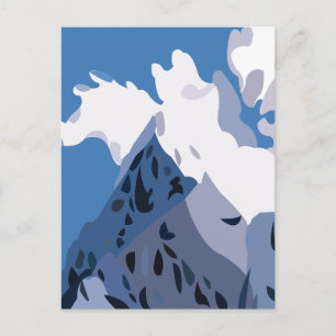 Mountains Peaks Nature Postcard