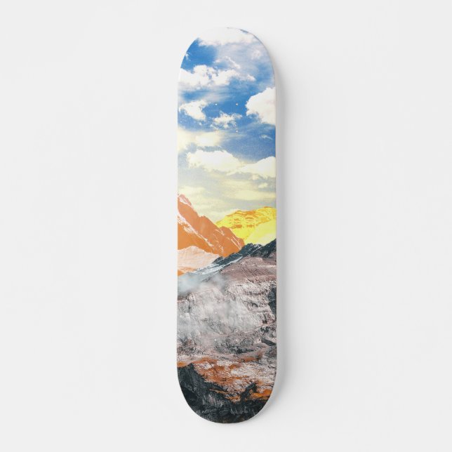 Mountains (photo montage) 1 skateboard (Front)