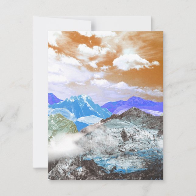 Mountains (photo montage) 2 card (Front)