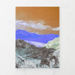 Mountains (photo montage) 2 Tri-Fold holiday card