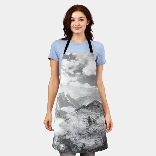 Mountains (photo montage) 3 apron (Worn)