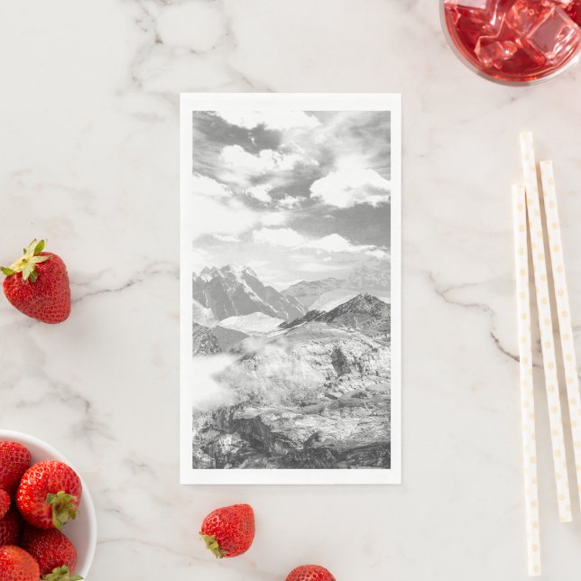 Mountains (photo montage) 3 napkin (Insitu)