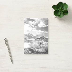 Mountains (photo montage) 3 post-it notes