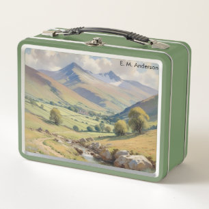Mountains Picture Landscape Scenery Personalised Metal Lunch Box