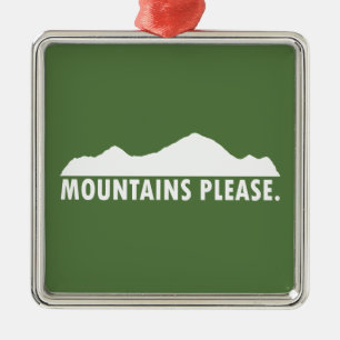 Mountains Please Metal Tree Decoration