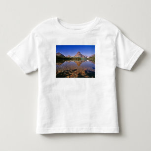 Mountains reflect into calm Two Medicine Lake in Toddler T-Shirt