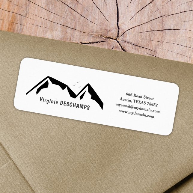 Mountains Return Address Label (Mountains Return Address Label)