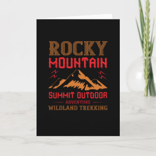 Mountains - Rocky Mountain Outdoor Adventure Card