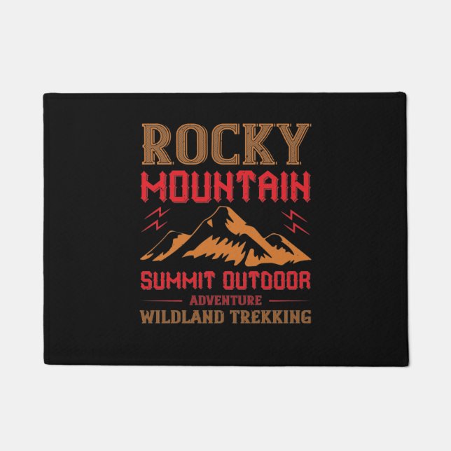 Mountains - Rocky Mountain Outdoor Adventure Doormat (Front)