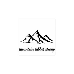 Mountains Rubber Stamp