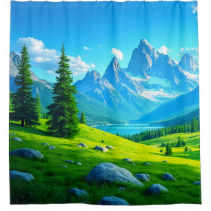 Mountains Shower Curtain