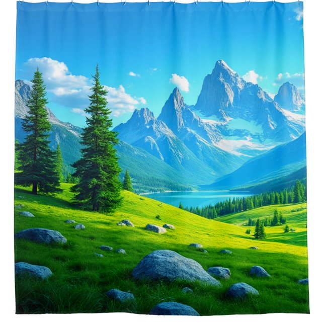 Mountains Shower Curtain (Front)
