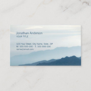 Mountains Skyline Hiking business card