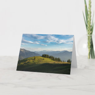 Mountains   Spitzingsee Lake, Swiss Alps Card