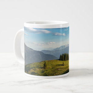 Mountains   Spitzingsee Lake, Swiss Alps Large Coffee Mug