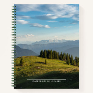 Mountains   Spitzingsee Lake, Swiss Alps Notebook