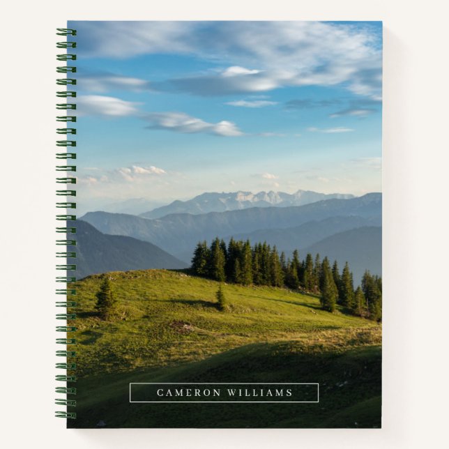 Mountains | Spitzingsee Lake, Swiss Alps Notebook (Front)