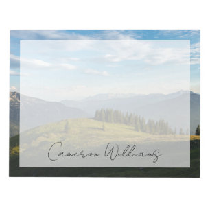 Mountains Spitzingsee Lake, Swiss Alps Notepad