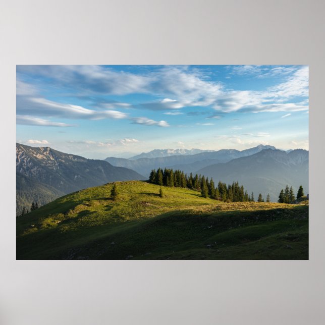 Mountains | Spitzingsee Lake, Swiss Alps Poster (Front)