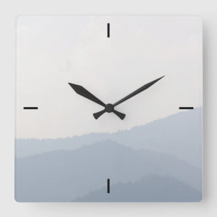 Mountains Square Wall Clock