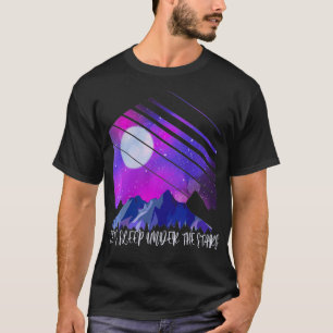 Mountains Starry Night Camping Travel RVing Van Li T-Shirt
