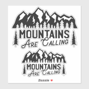 Mountains sticker