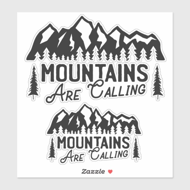 Mountains  sticker (Sheet)