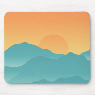 Mountains & Sun Mouse Mat