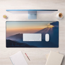 Mountains, Sunrise Photograph, Be Here Now Quote