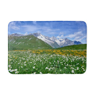 Mountains   Swiss Alps Valley Spring Bath Mat