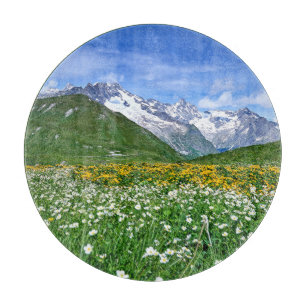 Mountains Swiss Alps Valley Spring Cutting Board