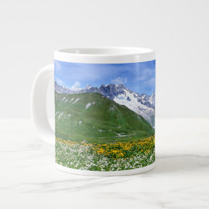 Mountains   Swiss Alps Valley Spring Large Coffee Mug