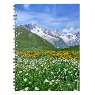 Mountains   Swiss Alps Valley Spring Notebook