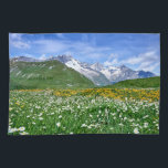 Mountains | Swiss Alps Valley Spring Tea Towel<br><div class="desc">This amazing Getty Images photo features an aerial view of beautiful central Swiss Alps's valley in springtime.</div>