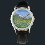 Mountains | Swiss Alps Valley Spring Watch<br><div class="desc">This amazing Getty Images photo features an aerial view of beautiful central Swiss Alps's valley in springtime.</div>