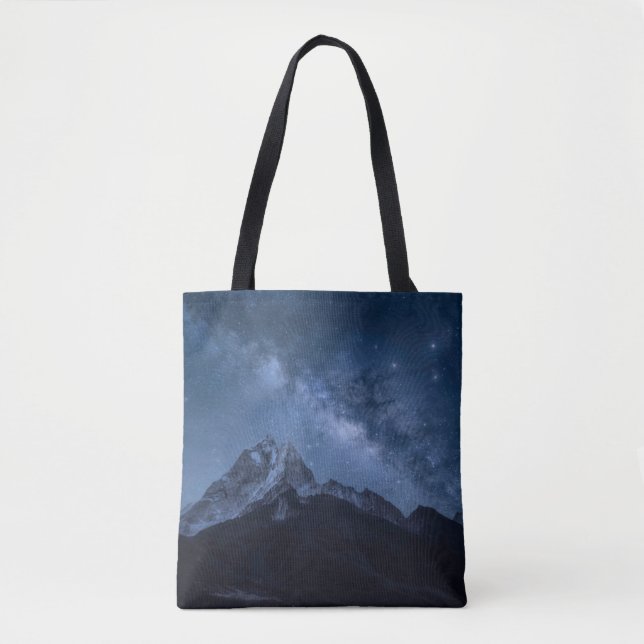 Mountains | Thamserku Mountain, Nepal Tote Bag (Front)