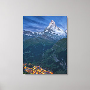 Mountains   The Matterhorn, Zermatt, Swiss Alps Canvas Print
