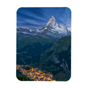Mountains   The Matterhorn, Zermatt, Swiss Alps Magnet
