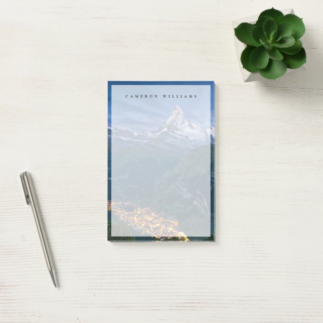 Mountains | The Matterhorn, Zermatt, Swiss Alps Post-it Notes (Office)